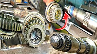 The Ingenious guy Perfectly Repaired Counter Gear Shaft Bearing  How to Repair Main Counter shaft [upl. by Adnolrehs]