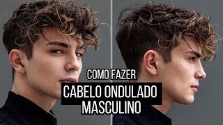 CABELO ONDULADO MASCULINO TUTORIAL  ALEX CURSINO [upl. by Doerrer]