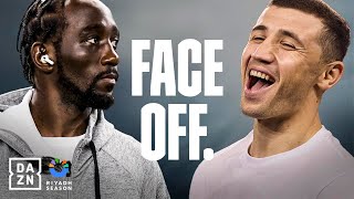 FACE OFF  Riyadh Season Card Terence Crawford vs Israil Madrimov [upl. by Eevets]