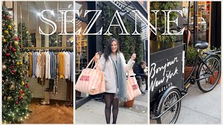 SEZANE Holiday Shopping  Sezane review HAUL tryon Winter Holiday Collection [upl. by Amarillas]