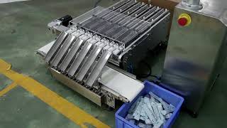 KENWEI multilane check weigher mini check weigher Pesadora de control de varios carriles [upl. by Auqined]