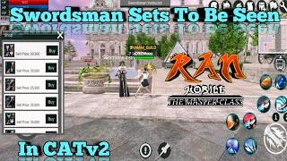 Ran Mobile The Master Class  Swordsman Armor Sets in Close Alpha Test V2 [upl. by Idnar]