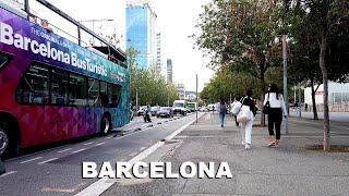 4K BARCELONA Walking Tour  TARRAGONA STREET  October 2023 SPAIN 4K [upl. by Lyrehs]