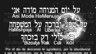 Un canto de agradecimiento al creador que produce milagros y una vida dulce Tzadik Freije [upl. by Ogg]