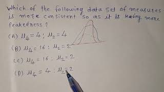 G set statistics  kurtosis  peakedness of curve  leptokurtic mesokurticplatykurtic [upl. by Nathanil]