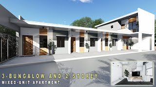 Project 3 MIXED BUNGALOW AND 2STOREY APARTMENT on 10m x 20m LOT [upl. by Gurevich]