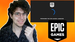 How To Fix Preparing Epic Games Launcher [upl. by Nosyarg]