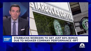 Starbucks workers to get just 60 bonus due to weaker company performance Report [upl. by Wolram]