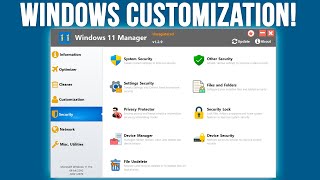 Windows 11 Manager Customization and Tweaking App Overview [upl. by Lothair114]