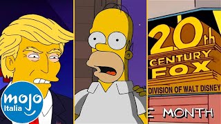 Top 10 PREVISIONI del FUTURO più INCREDIBILI nei SIMPSON [upl. by Gillette]