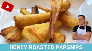 How To Cook Perfect Honey Roasted Parsnips [upl. by Karlens297]