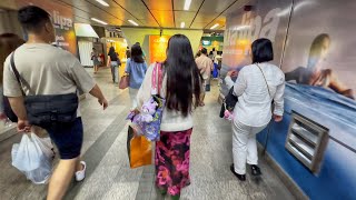 🇹🇭 Walking Along the Skywalk from BTS Siam to BTS Chit Lom [upl. by Kellsie]