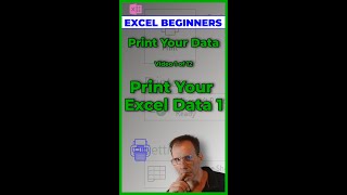 Print Your Excel Data 1 Video 1 of 12 Excel beginner Excel printing Quick Access Toolbar Excel [upl. by Garris]