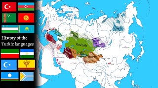 History of the Turkic languages Timeline [upl. by Eiralc]