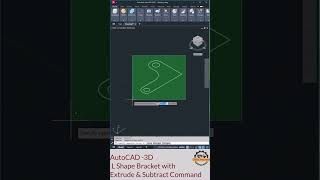 AutoCAD 3D  LShape Bracket with Round Corner in caddengineer cadsoftware cad [upl. by Aibar702]