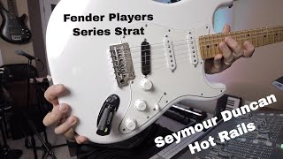 Fender Players Series Strat Seymour Duncan Pickup Hotrails Pickup Swap [upl. by Anatollo]