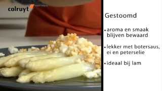 Hoe maakt u asperges klaar  Colruyt [upl. by Llenrahc]