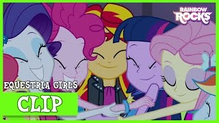 Sunset Shimmer Joins “The Rainbooms”  MLP Equestria Girls  Rainbow Rocks HD [upl. by Stralka]