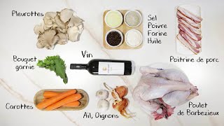 La recette du coq au vin par Aspoulba [upl. by Akiraa]