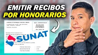 🤑 COMO emitir RECIBOS por HONORARIOS ELECTRONICOS ✅ TUTORIAL PASO a PASO  SUNAT 2023 [upl. by Onileba]