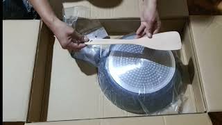 NON STICK FRYING PAN 32 INCHES UNBOXING [upl. by Haelem]