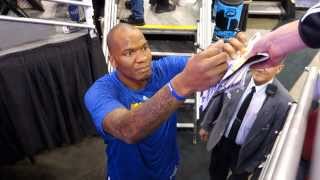 Marreese Speights signing autographs [upl. by Staci]