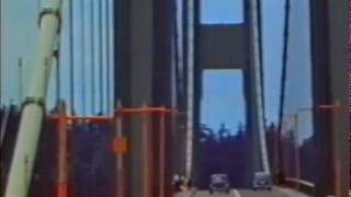 Colour footage of the Tacoma Narrows bridge [upl. by Kinney]