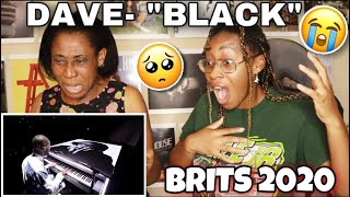 MY MOM REACTS TO DAVE quotBLACKquot PERFORMANCE LIVE AT THE BRITS 2020 FIRST REACTION TO UK RAP  Favour [upl. by Llennahc]