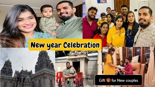 ನಾವು ಫಸ್ಟ್ ಟೈಮ್ ಈತರ New Year Celebrate ಮಾಡಿದ್ದು 😳New Couplesಗೆ ಏನ್ Gift🎁 ಕೊಟ್ಟಿದ್ದು 2024firstvlog [upl. by Riella]