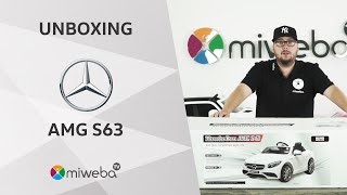 Wir PACKEN das Kinder Elektroauto Mercedes AMG S63 AUS 🚗⚡ Unboxing  Deutsch [upl. by Azpurua]