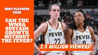 Can the WNBA sustain playoff viewership without Caitlin Clark amp the Indiana Fever [upl. by Lodnar625]