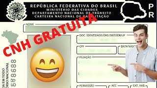 CNH GRATUITA EM TODO O PAÍS – SAIBA TUDO [upl. by Nedrud]