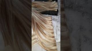 Turn tape hair into weft extensions [upl. by Labaw]