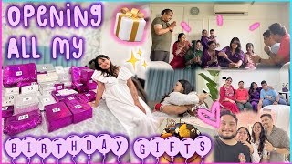 Opening All My BIRTHDAY GIFTS So Many Surprises 🎁 What I Got  ThatQuirkyMiss [upl. by Gunar]