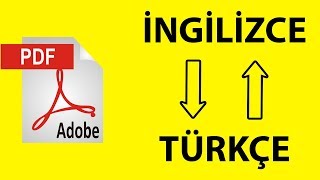 PDF Dosyasının Dilini Değiştirme  İngilizce Makale Çeviri [upl. by Lanos]