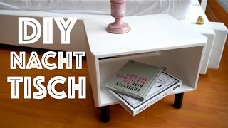 DIY SHABBY CHIC TABLE  Nachttisch selber bauen  Anleitung deutschgerman [upl. by Nerok]