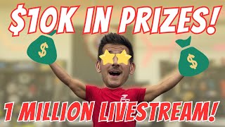 1 Million Subscriber Live Giveaway 3D Printers Files Props amp More [upl. by Anerat]