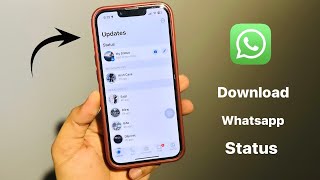 How to download WhatsApp Status in any iPhone  How to save WhatsApp video Status [upl. by Trebo207]