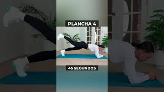 ¡RETO 6 PLANCHAS para ABDOMEN PLANO ejercicios tips fitness gym abs fit fitnessmotivation [upl. by Gerdy]