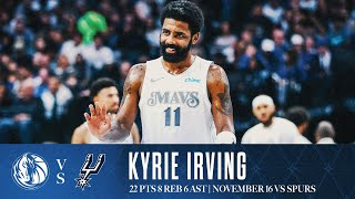 Kyrie Irving 22 Points Highlights vs Spurs  November 16 2024 [upl. by Goren72]