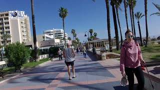 MY FAVOURITE Place La Carihuela Torremolinos beach promenade walk 4K March 2024 [upl. by Aciretnahs]