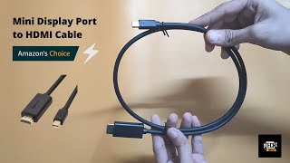 Display Port to HDMI Cable MAC AIR 13 INCH Thunderbolt to HDMI [upl. by Judenberg790]