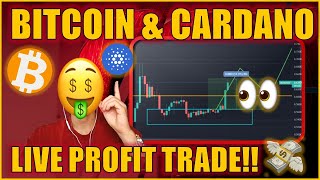 📈 BITCOIN amp CARDANO LIVE TRADES  HAPPY PROFITS 🤑 BTC KURSPROGNOSE  KRYPTO TRADING amp NEWS [upl. by Addiel]