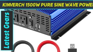 Kinverch 1500W Pure Sine Wave Power Inverter  Review 2023 [upl. by Iggem]