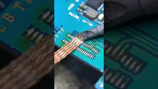 resolder the FPC connector electronic soldering repair shorts [upl. by Sikleb]