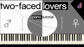 Two Faced Lovers 裏表ラバーズ  Synthesia Piano Tutorial [upl. by Adaran688]