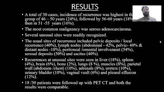 Ritesh Kumar Tapadiya  Various Metastatic Patterns Involved in Carcinoma ovary [upl. by Noislla]