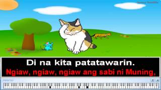 Si Muning at ang Daga  Filipino Children Folk Song K12 MAPEH Song Karaoke [upl. by Adnilemre]