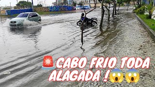 ❤️💙🚨CABO FRIO DEBAIXO DE CHUVA ☂️ ALAGAMENTO NA PRAIA DO FORTE 🇧🇷 [upl. by Anibur578]