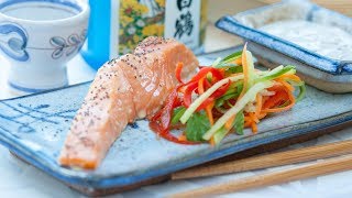 How to Make Tea Smoked Salmon amp Seaweed Yoghurt Sauce [upl. by Leilamag]